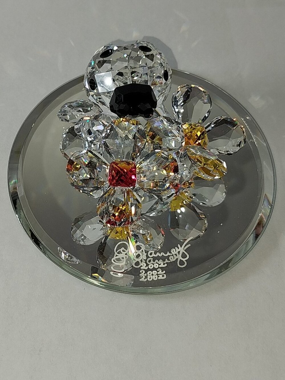 SWAROVSKI LADYBIRD ON FLOWER # 842804 RETIRED Ladybug